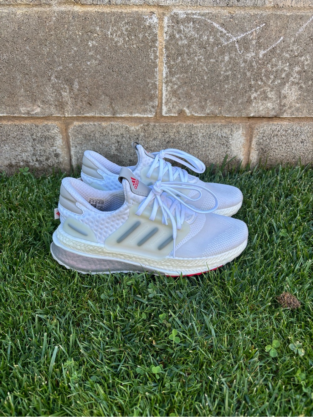 Adidas X_PLRBOOST Low White Scarlet